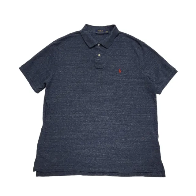 Polo Ralph Lauren Blue Short Sleeve Polo Shirt Uk Men's Size Large CC395