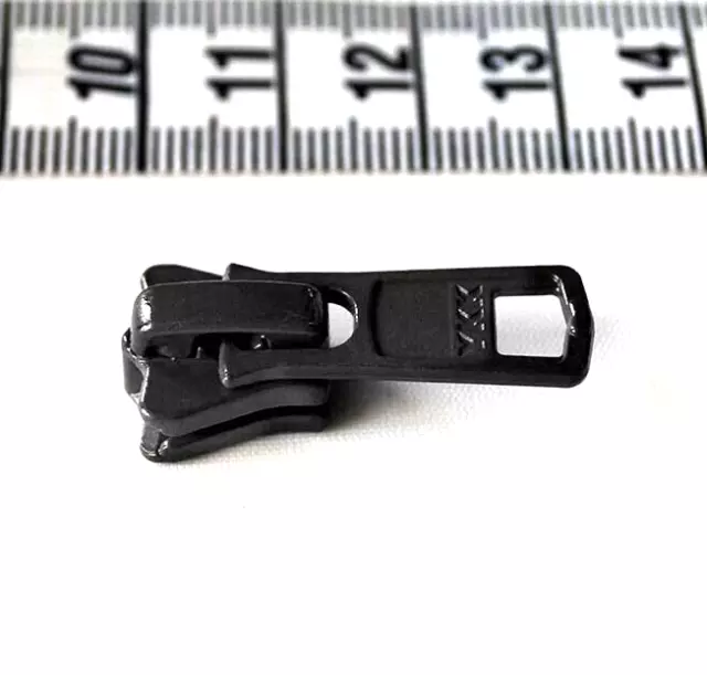 Pack of 6 - YKK for Plastic Vislon Zipper No.5 Metal Sliders Zips – Black