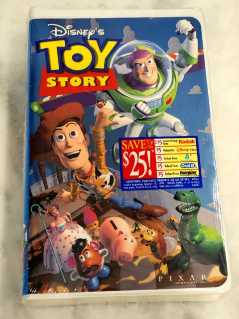 WALT DISNEY VHS Toy Story 1995 Pixar Animation Buzz Lightyear Factory ...