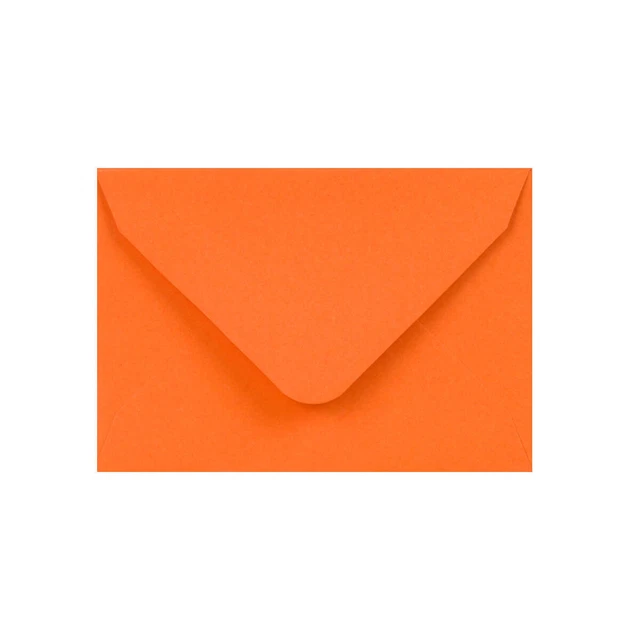 65 x 94 Orange Para Tarjeta de Visita | Goma | Sobre con solapa en V 120gsm