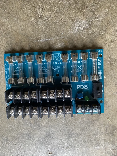 Altronix PD8 8-Output Fused Power Supply Distribution Card Board Module
