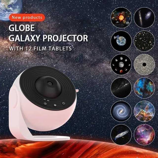 2025 Galaxy Projector 12-In-1 Planetarium – Star Sky Nebula Light, USB, Remote Control, Kids Teens Adults