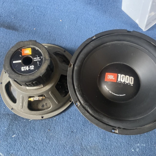 JBL GT412 1000W 12" Subwoofer Speaker PAIR £49.95 PicClick UK