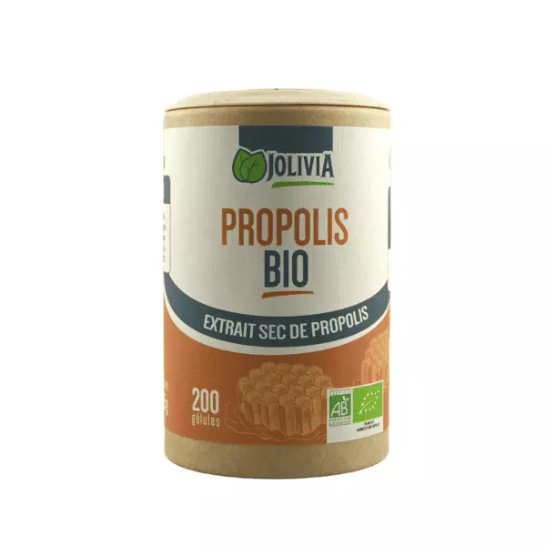 Propolis Bio Extrait - 200 gélules végétales 250 mg