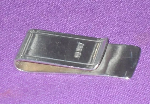 CLIP PORTE ARGENT MASSIF POINÇON VINTAGE 1997 Philip Kydd ARGENT STERLING MASSIF CLIP 2