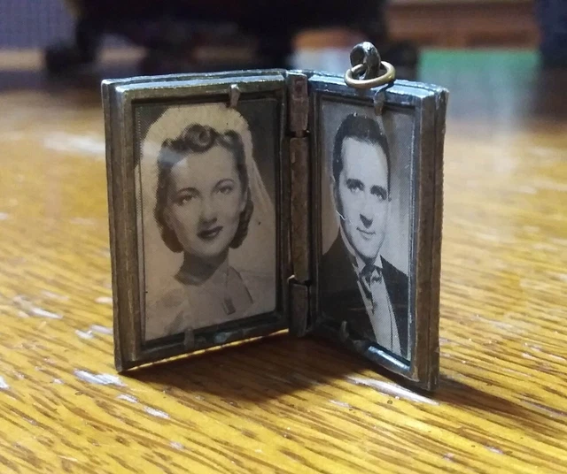 1 WWII Era Caduceus Doctor Sweetheart Locket • Vintage • FREE SHIPPING!