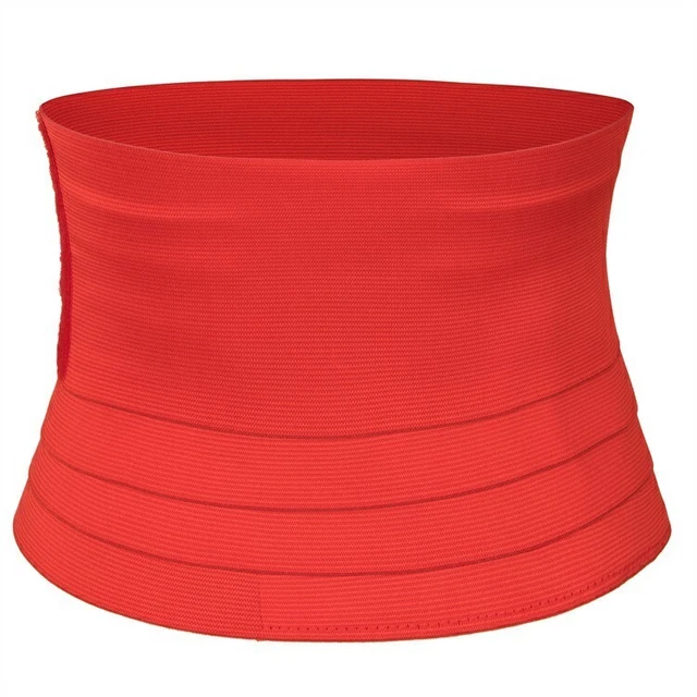 Waist Bandage Body Shaper Wrap Lumbar Support Sauna Belt Trimmer Red - 3M