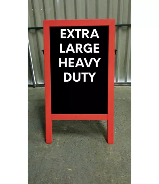 XL PAVEMENT CHALKBOARD - BLACKBOARD - 120cm HIGH x 72cm WIDE - 18kg - RED