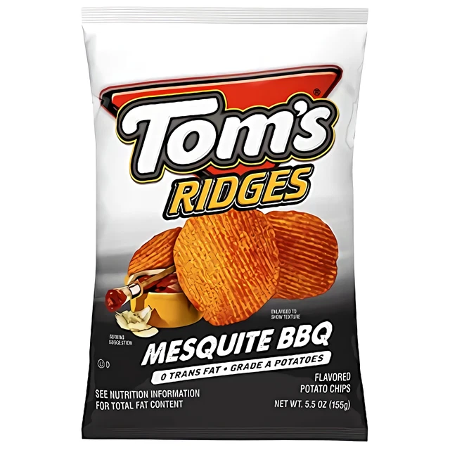 Pomme de Terre Chips Par Tom's, 148ml 3 Compte (Mesquite Barbecue)