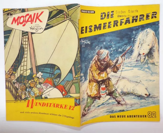 Das neue Abenteuer 82 Die Eismeerfahrer Mosaik Nr 2 Ankündigung Hannes Hegen