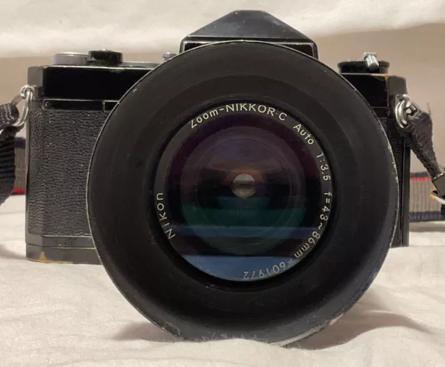 Nikon, Nikkormat, FT, 35 mm, Film Camera, 43-86 mm Zoom Lens, For Parts or Repai