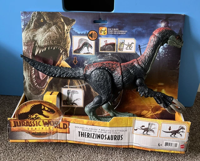 JURASSIC WORLD DOMINION Therizinosaurus Sound Slashing Dinosaur Figure ...