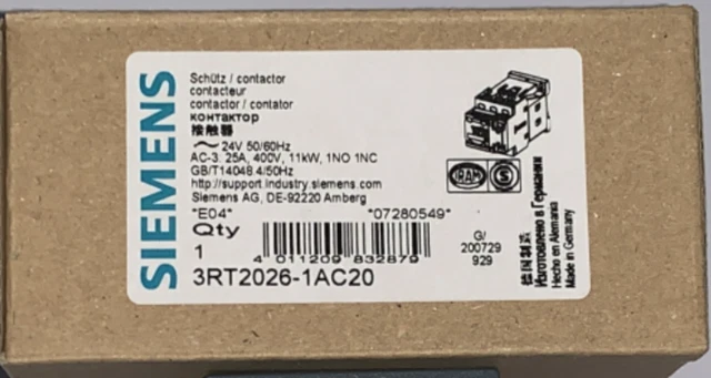1pcs New  SIEMENS 3RT2026-1AC20  Contactor