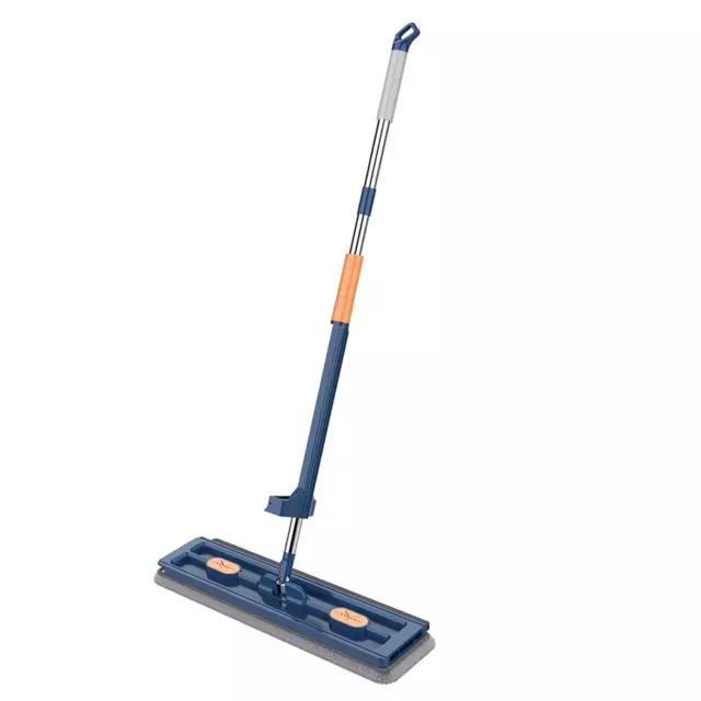 Hands Free Self Wringing Mop with Reusable Washable Pads for