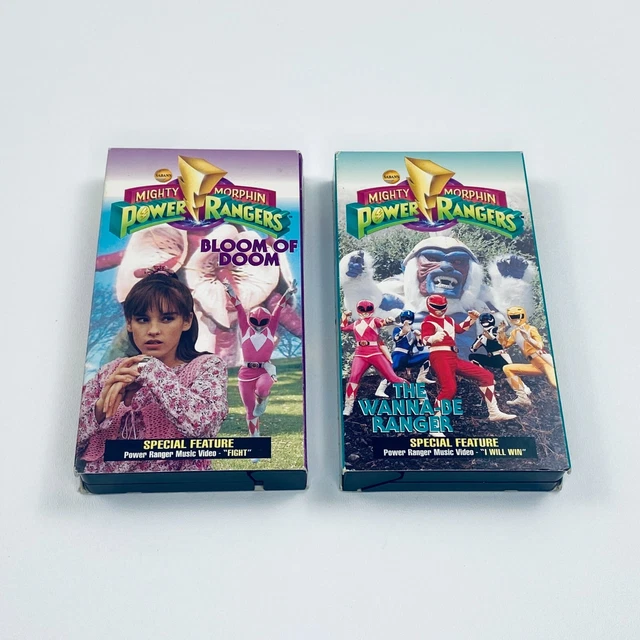 Power Rangers Bloom MIGHTY MORPHIN' POWER Rangers VHS Tape - Bloom of Doom & Wanna-Be ...