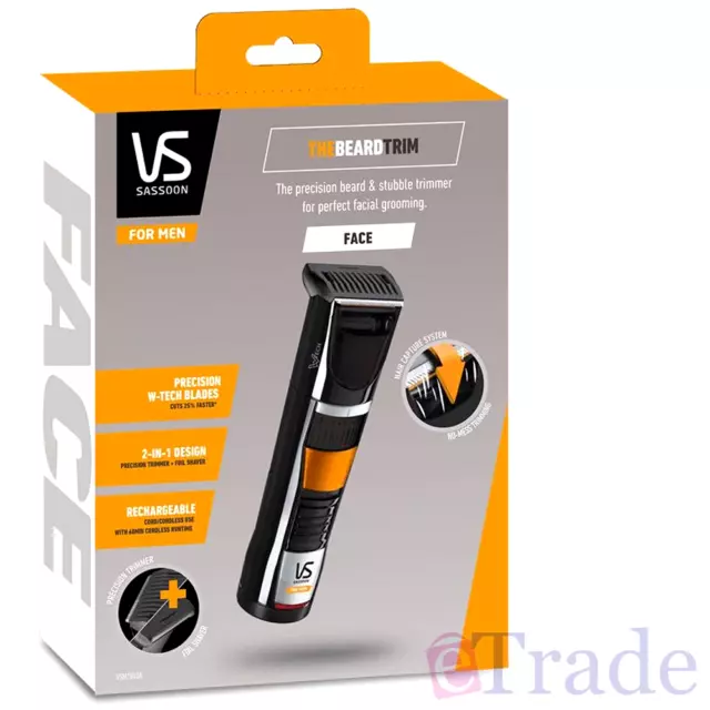 VS Sassoon VSM7840A The Beard Trim Cordless / Rechargeable Facial Hair Trimmer