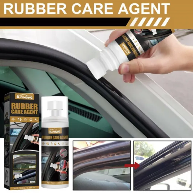 Car Rubber Care Tire Shine Silicone Polish Repair Agent Interior Cleaner