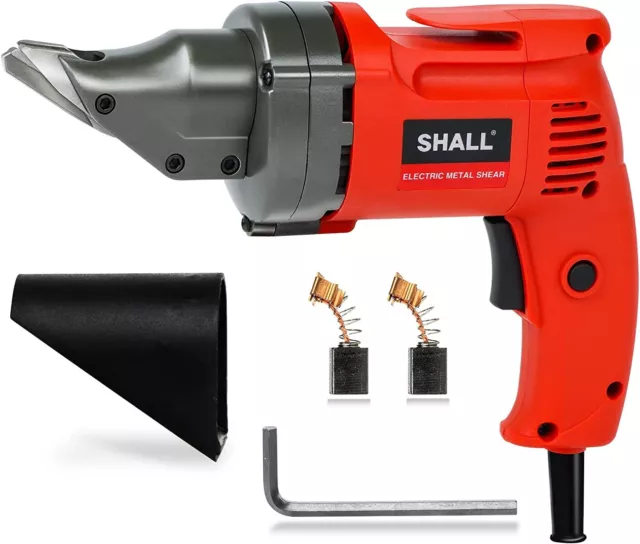 SHALL Electric Metal Shear,4.0-Amp Corded Sheet Metal Cutter,360 Swivel Head