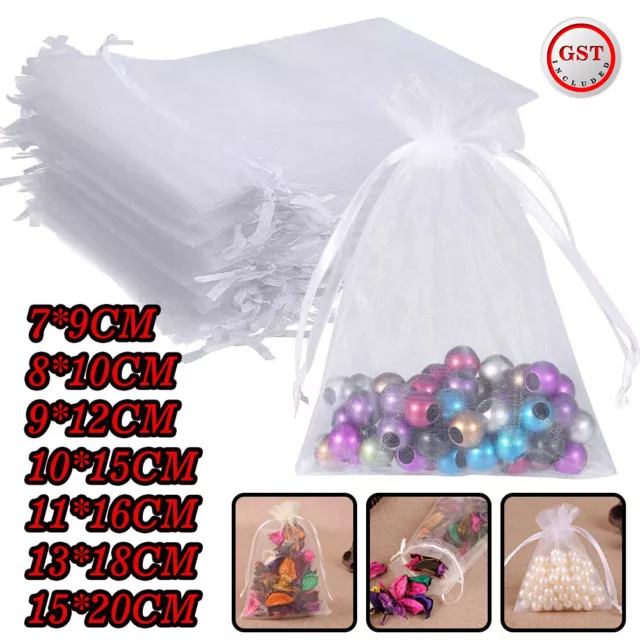 Organza Bags Candy Bulk Wedding Candy Jewellery Gift Packaging Sheer Pouch Party