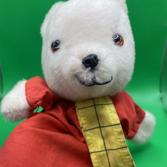 Vintage Rupert The Bear Pedigree Hand Puppet Collectors Toy Pretend Play Retro