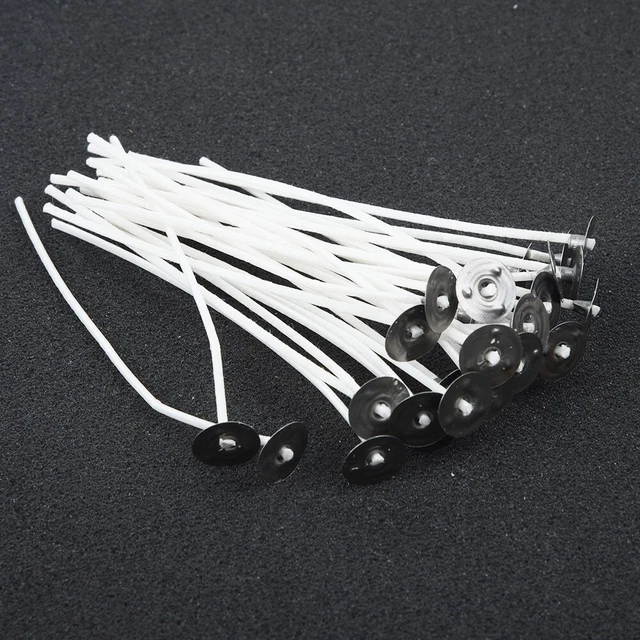 Mechas de velas de 10 cm 30 piezas kits hágalo usted mismo de 30x 4 pulgadas preencerados al por mayor lo último