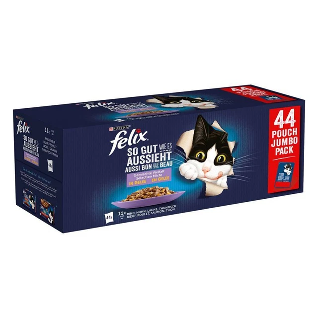 Felix Le Ghiottonerie Multipack da 88 a 308 buste x 85 gr-Selezione mista Gatti