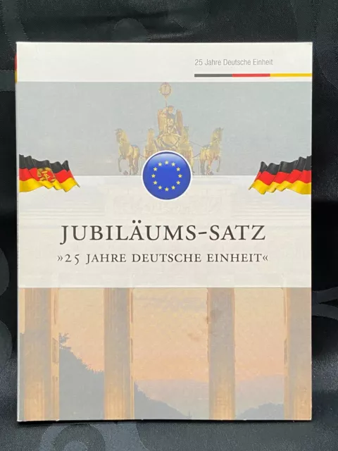 5x 2 EURO 2015 ADFGJ - 25 JAHRE DEUTSCHE EINHEIT - JUBILÄUMSSATZ - BRD / DDR