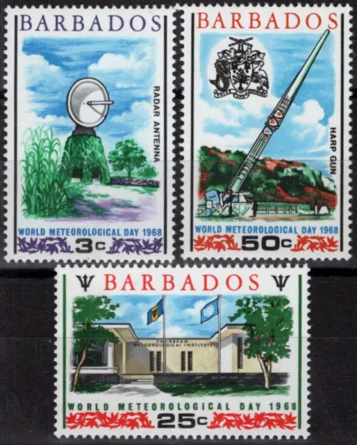 ZAYIX Barbados 303-305 MNH Communications Meteorology 062723S21M