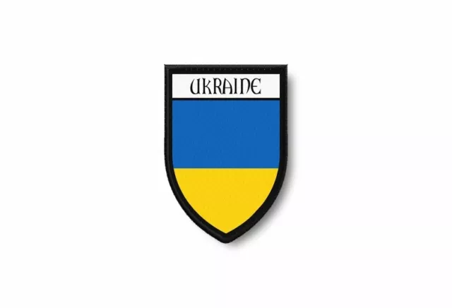 Patch ecusson termocollant bord brode drapeau imprime ukraine ukrainien