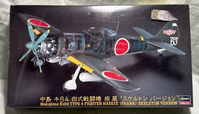 Hasegawa Nakajima Ki-84 Type 4 Fighter Hayate (Frank) 'Skeleton Version' 1:48