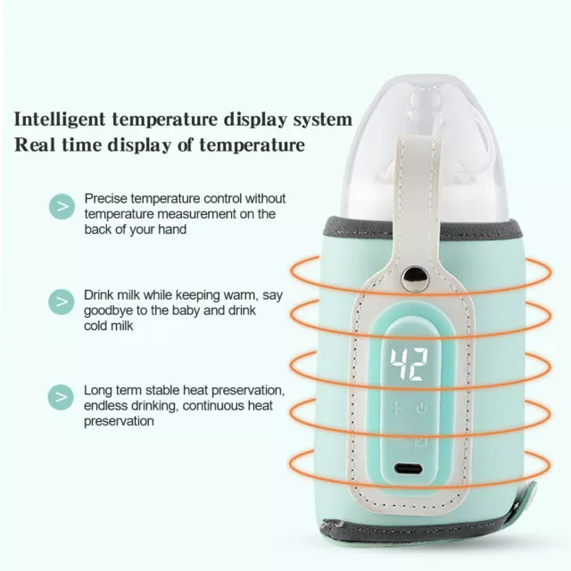 USB Charge Infant Indoor Outdoor Bottle Warmer Fast Heating Constant Temperature
