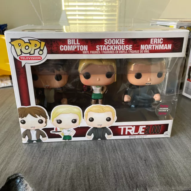 Funko Pop! Television True Blood 3 Pack Bill, Sookie, Eric HMV Exclusive Sealed