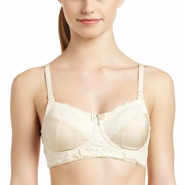 Hot Milk Women's Luminous Maternity and Nursing Bra, Champagne, 32C