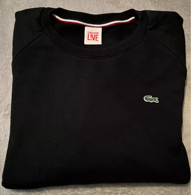 Lacoste Live Pullover Gr . 7 ( XXL ) Schwarz