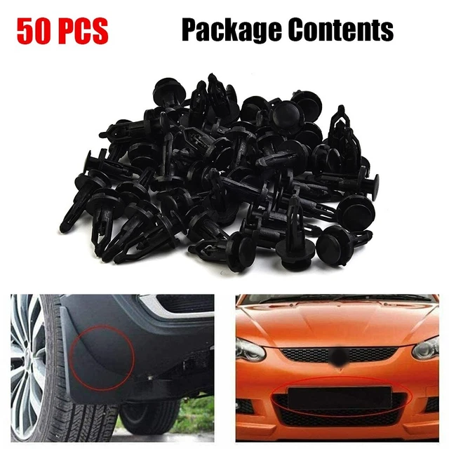 50 Clips Panneau Porte Voiture EMagTech - Référence OE 51418224768 51410407984 - Plastique Robuste