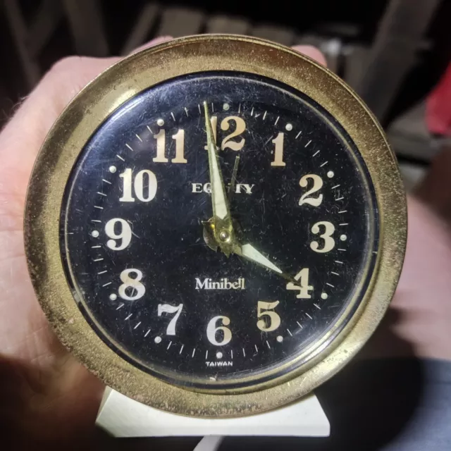 Vintage Equity Minibell Clock