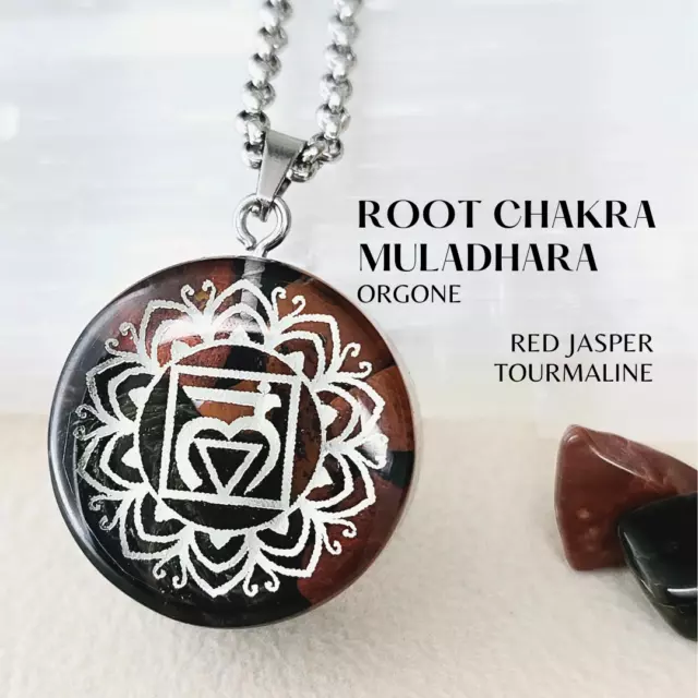 ROOT CHAKRA Muladhara Orgonite - Grounding, resilience, stability and safety.