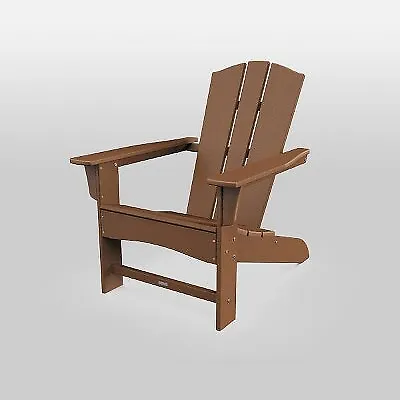Shawboro POLYWOOD Patio Adirondack Chair, Outdoor Furniture - Teak - Threshold