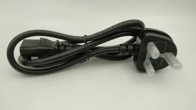 Cable Alimentacion PC Inglaterra SCHUKO IEC320 C13 250v 13A 0.75mm2 Monitor