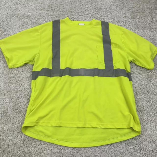 Forester Mens Size XL Hi-Vis Short Sleeve T Short Workwear Reflective Safety