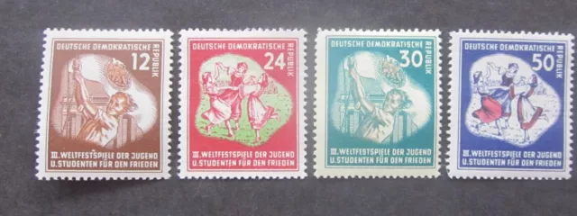 DDR 1951 Weltfestspiele Falz  2 Bilder