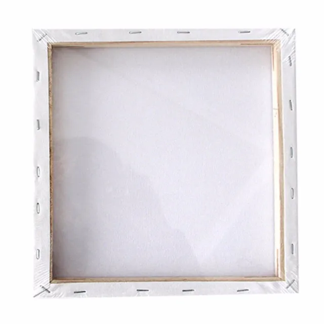 Marco de tablero de madera de lona cuadrado blanco en blanco pintura acrílica al óleo cebada tallas 5 3