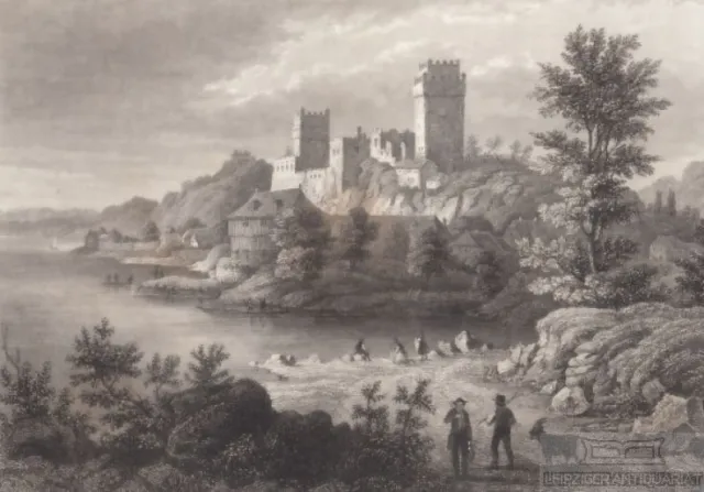 Schloss Weideneck Nieder-Österreich. aus Meyers Universum, Stahlstich. 1850