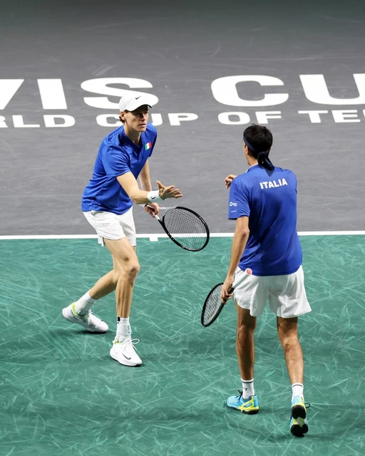 Davis Cup 2023 Italia Campione Del Mondo 2023 Poster 45X32Cm Jannik Sinner