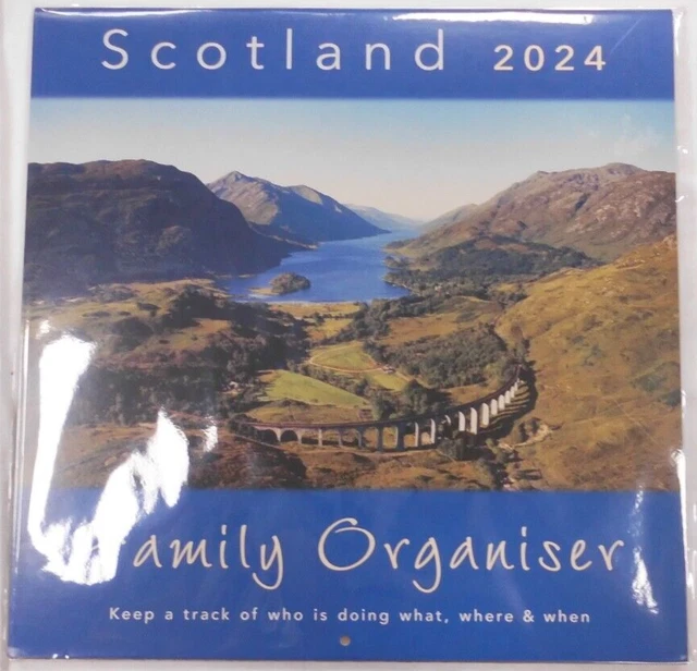 COLIN BAXTER SCOTLAND Family Organiser Calendar 2024 Scottish Christmas