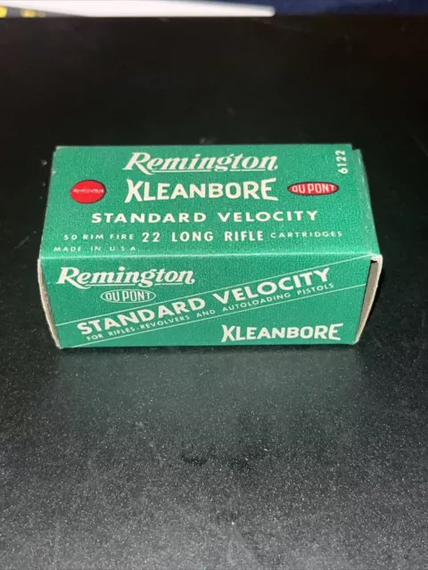 EMPTY 22 Ammo Box REMINGTON LONG RIFLE No 6122 MINTY Brick Standard Velocity