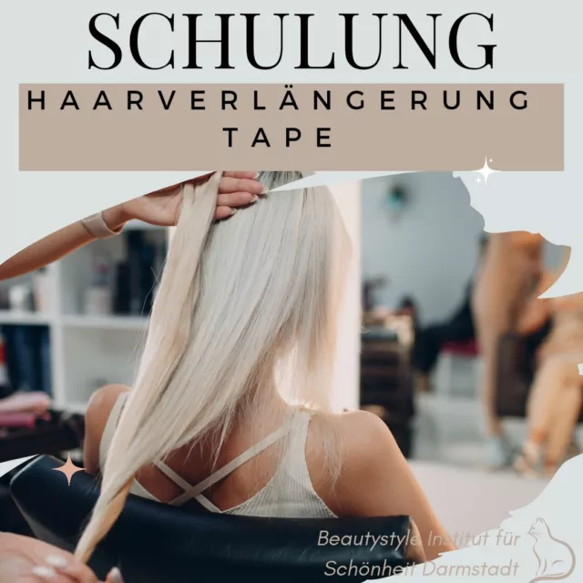 Selbststudium Haarverlängerung Tape Schulung mit Video Zertifikat