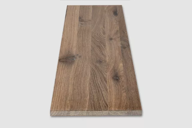 Tablero de estantería estantería de pared nivel de colocación estantería zonas ahumadas rústico DL 20 mm blanco aceitado