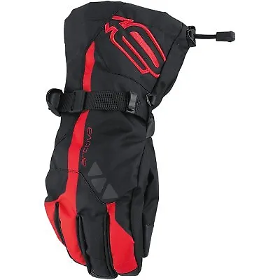 Arctiva Mens Pivot Gloves - Black/Red Size Medium # 3340-1334