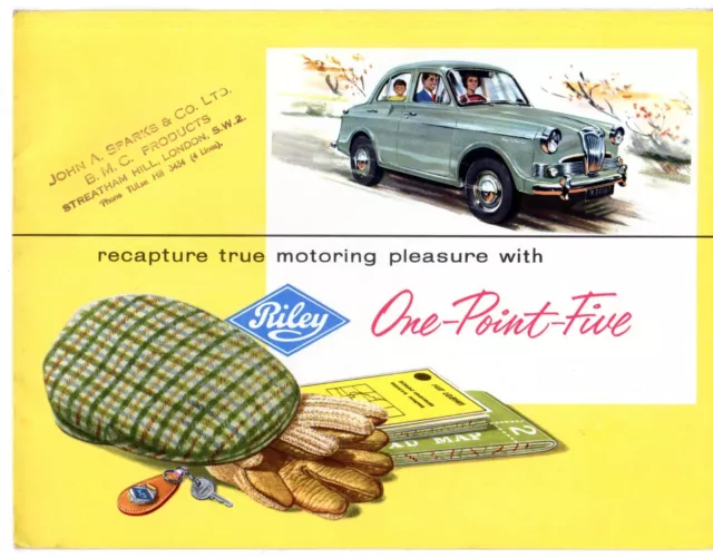 Riley One-Point-Five 1.5 Saloon 1961-65 UK Market Sales Brochure